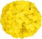 Silk Hydrangea Heads Artificial Flowers Heads with Stems-Pack of 10 (Yellow)